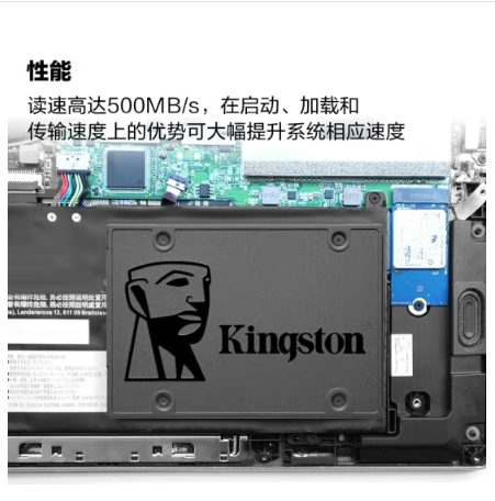 金士顿  SSD固态硬盘 480GB SATA3.0接口 A400系列 读速高达500MB/s